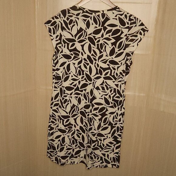 Sanctuary Tan Brown Floral Cap Sleeve Shirt Dress Medium - Picture 2 of 6